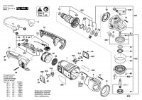 Bosch 3 601 HC3 330 GWS 24-230 JZ Angle Grinder Spare Parts